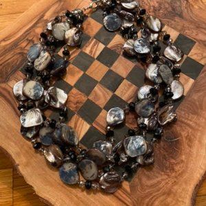 NWOT Triple Strand Shell Necklace